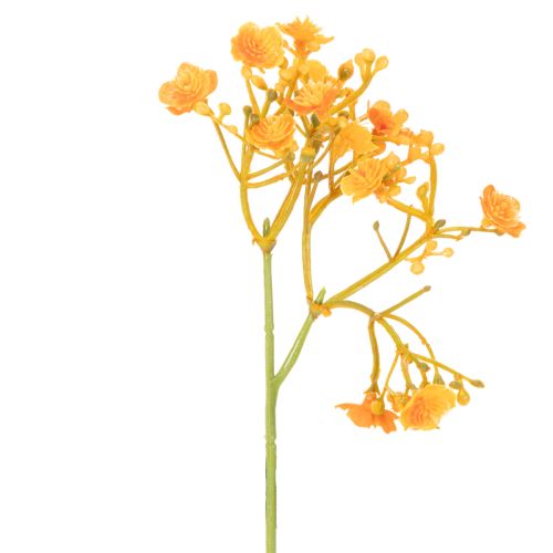 Artificial Orange Gypsophila Stems for Floral Arrangements, 30cm, Set of 10 | Floristik24.co.uk
