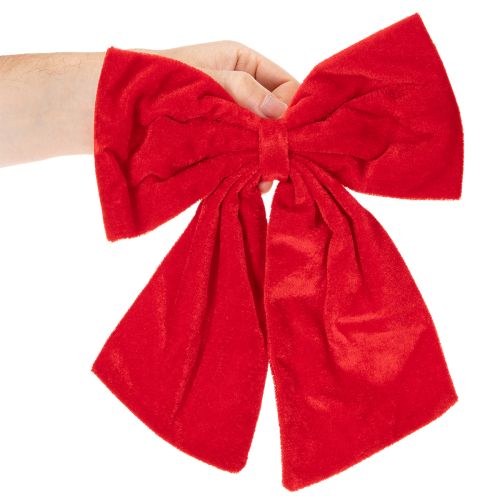 Red Decorative Bows for Christmas, Set of 3, 28cm | Floristik24.co.uk