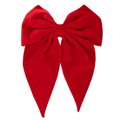 Red Velvet Bow 50cm Decorative Bow for Indoor Door or Window