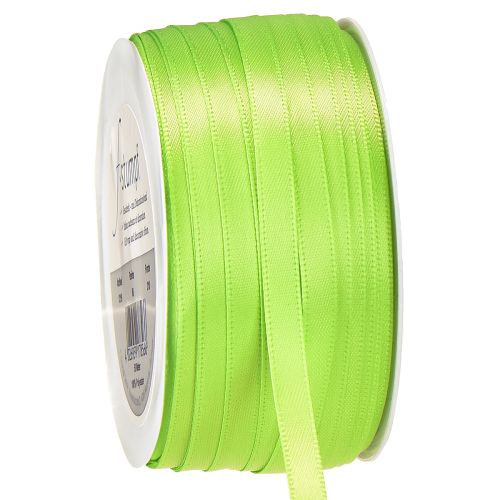 Floristik24 Ribbon satin ribbon gift ribbon light green 6mm 50m