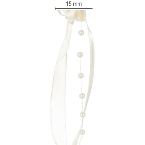 Product Ribbon Valentino cream 15mm 5m