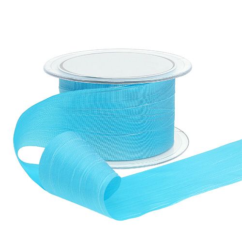 Product Bow ribbon turquoise &quot;Crash&quot; 50mm 20m