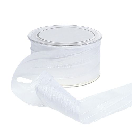 Ribbon White "Crash" 50mm 20m