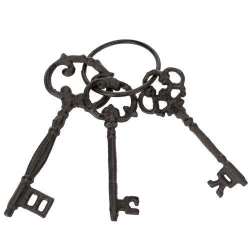 Product Decorative key ring, antique key design, as a nostalgic home accessory, 27cm