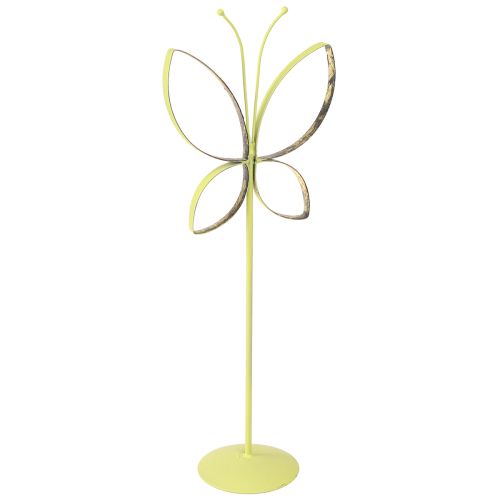 Floristik24 Butterfly Metal Decoration Spring Green Gold H35cm 2 pcs