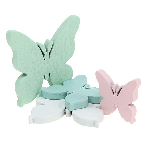 Floristik24 Butterfly 3cm - 5.5cm pastel mix 36pcs