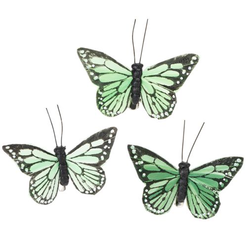 Butterfly decoration, fluttery room beautification for indoors and outdoors, 7cm, 12 pieces