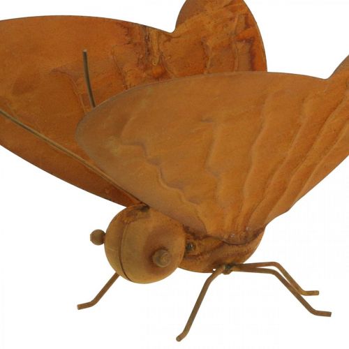 Floristik24 Garden figure, butterfly to place, metal decoration patina L20cm W21cm
