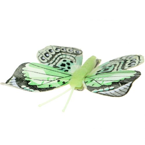 Product Deco butterfly on clip sorted 5cm - 8cm 10pcs
