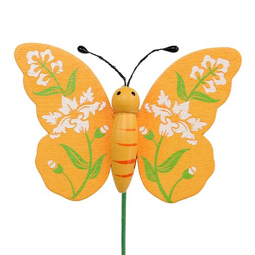 Product Butterfly colorful assorted 6cm L25cm 15 pcs