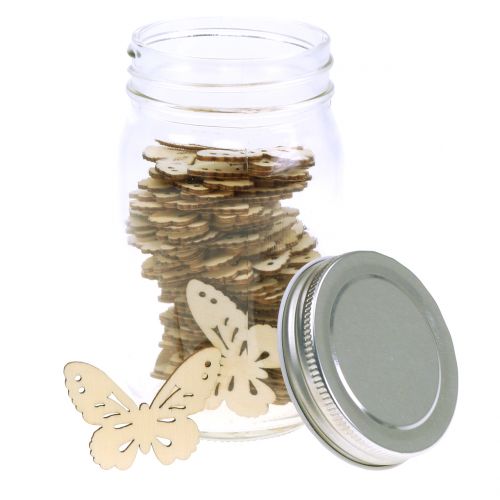 Floristik24 Butterfly wood in a glass 60p