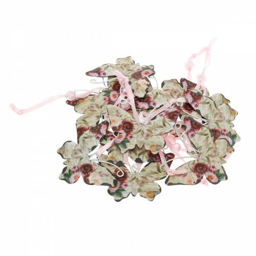 Floristik24 Butterfly for hanging metal deco hanger 7cm spring decoration 12pcs