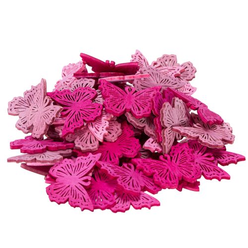 Product Decorative butterfly scatter elements for spring-like table and bowl arrangements, 4cm, 72 pieces