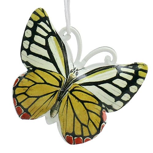 Floristik24 Butterfly to hang colorful assorted 5.5cm 3pcs