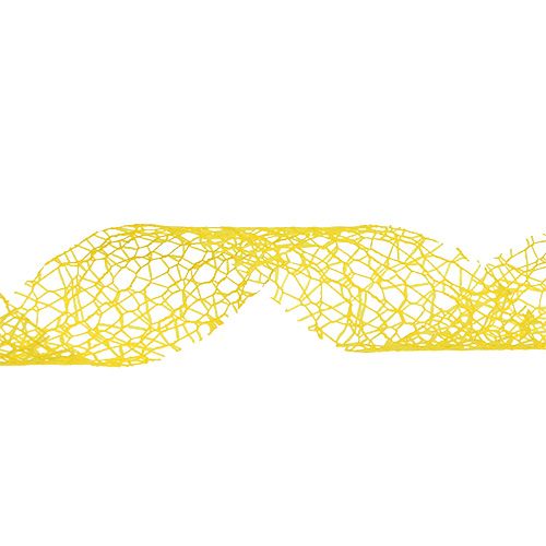 Floristik24 Jewelry ribbon yellow 3cm 10m