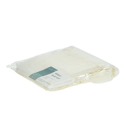 Floristik24 Jewelry bag made of organza cream 12x9cm 10p