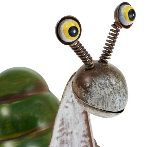 Deco snail metal decoration figure garden decoration 26x14x20cm
