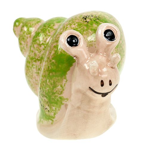 Floristik24 Decorative figure snail cream-green 5cm 6pcs