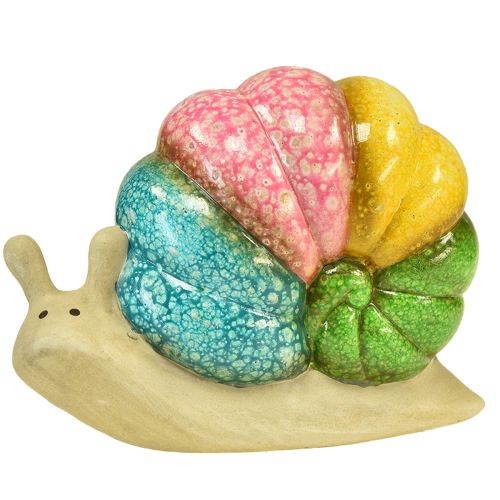 Decorative snail decorative figure ceramic color 19cmx8.5cmx14.5cm