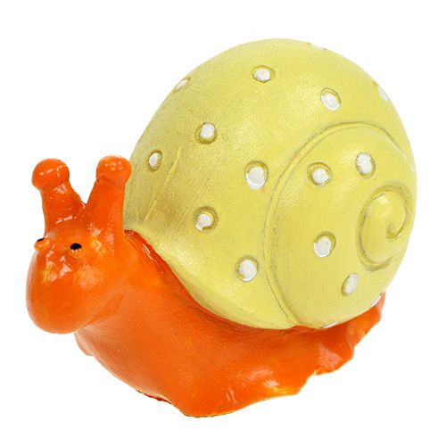 Floristik24 Snails with glue point orange, yellow 6cm 12pcs
