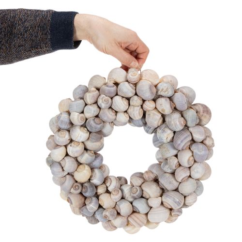 Product Snail wreath for hanging, decorative wreath, maritime style, Nathai, Ø35cm