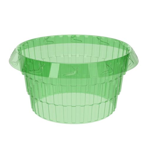 GRS-Certified Recycled Plastic Snail Collars, 23 cm, Translucent Green, 12 Pack | Floristik24.co.uk