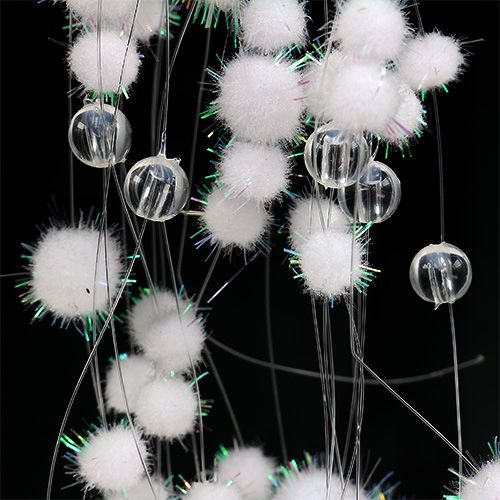 Product Snowball tinsel garland 135cm white