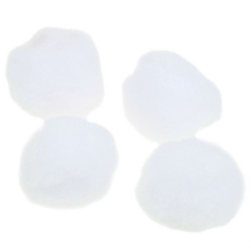 Floristik24 Snowball White 4cm 24 pcs