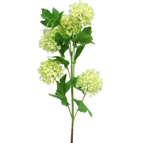 Product Artificial snowball, deco branch, artificial plant green Ø6.5cm L78cm