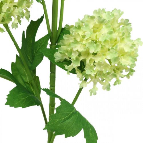 Product Artificial snowball, deco branch, artificial plant green Ø6.5cm L78cm