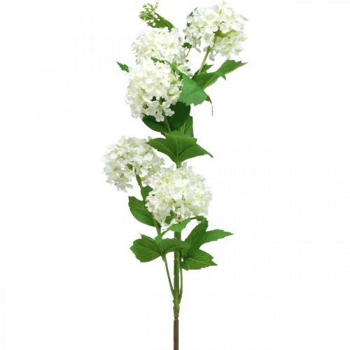 Floristik24 Snowball Branch Artificial Plant Silk Flower White Ø6.5cm L78cm