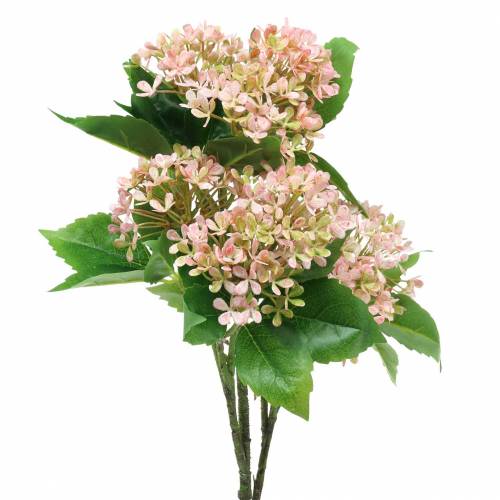 Floristik24 Snowball bush green pink white artificial 49cm