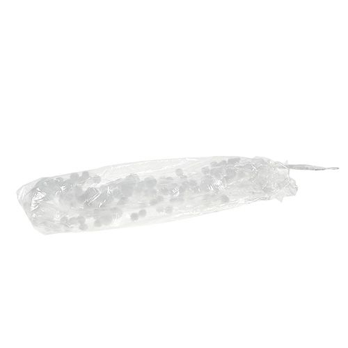 Floristik24 Snowball garland 135cm white