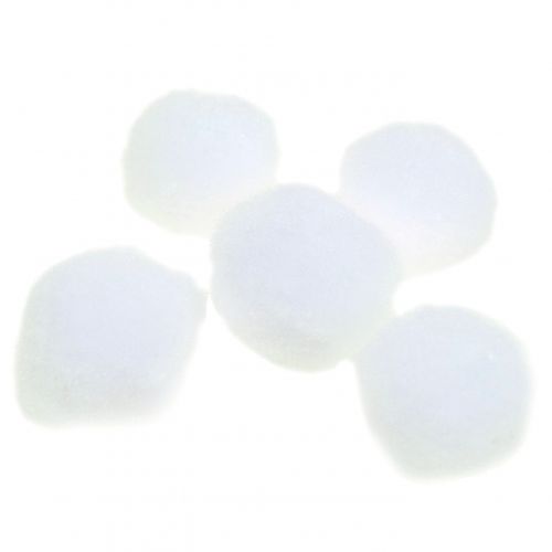 Floristik24 Snowball mini white 2cm 48 pcs
