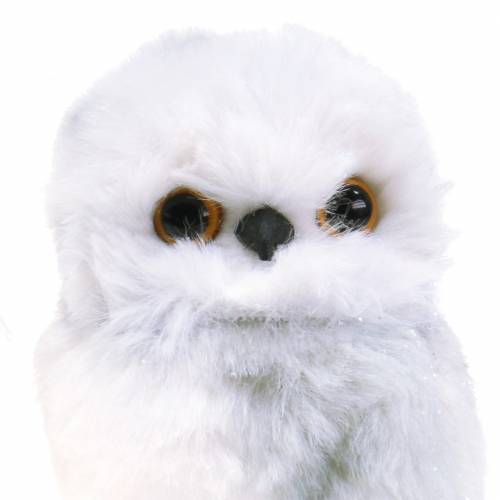 Product Snowy owls to hang white 12cm 2pcs