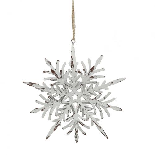 Floristik24 Snowflake 3D effect white 16cm x 15.5cm 2pcs