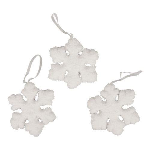 Floristik24 Snowflake decoration snow winter decoration for hanging Ø7cm