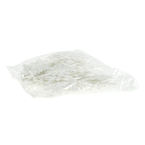 Floristik24 Snowflake to hang 7cm white with glitter 36pcs