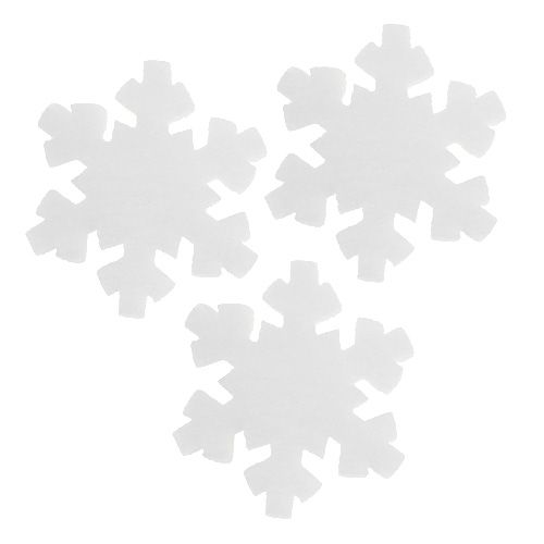 Floristik24 Snowflake white 7cm 8pcs