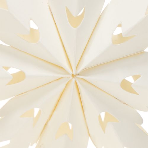 Product Snowflake Paper Decorations for Hanging, White, 10cm, 4 Pieces