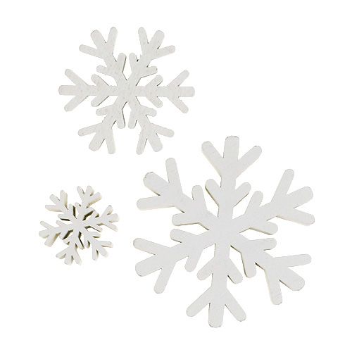 Snowflakes white mix 3cm - 7cm 48p