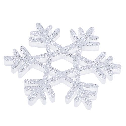 Product Snowflakes Ø3,5cm with mica 12pcs