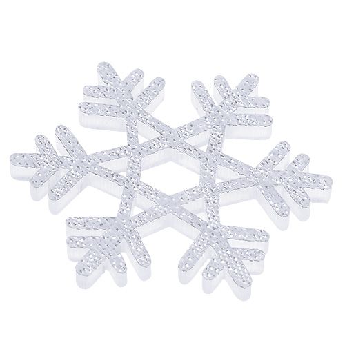 Floristik24 Snowflakes Ø3,5cm with mica 12pcs