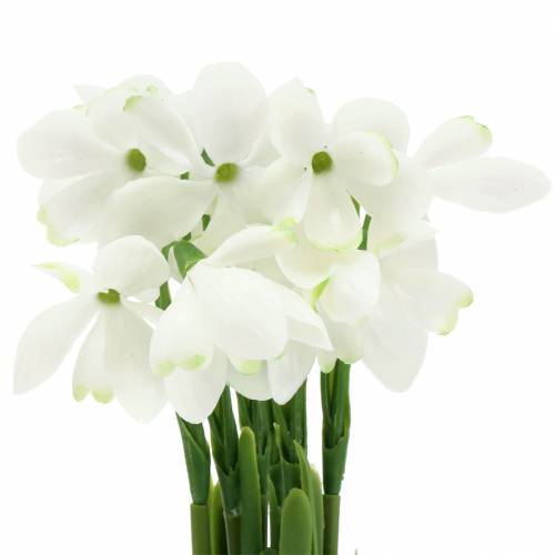 Floristik24 Artificial snowdrops white 26.5cm 6pcs