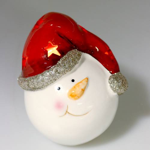 Floristik24 Snowman with LED light 10.5cm 2pcs