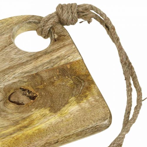 Floristik24 Deco tray mango wood natural serving tray with cord 58×19cm