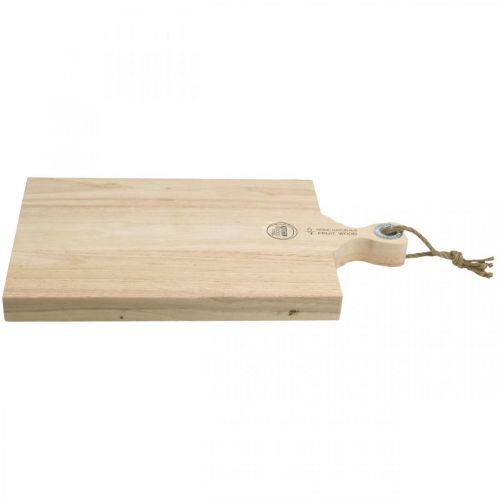 Floristik24 Mango wood cutting board, decorative tray with handle real wood 38 × 26.5cm L48cm