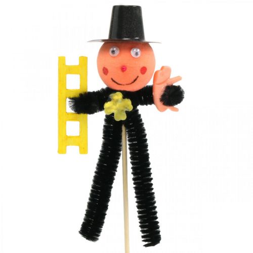 Floristik24 Chimney sweep chenille on stick New Year&#39;s Eve decoration 13cm 18 pcs
