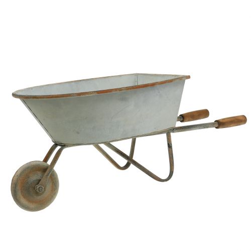 Floristik24 Wheelbarrow Plant Cart 61cm x 25cm x 26,5cm Gray