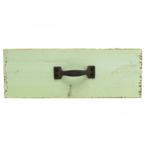 Floristik24 Plant drawer wood light green plant box vintage 25×13×8cm